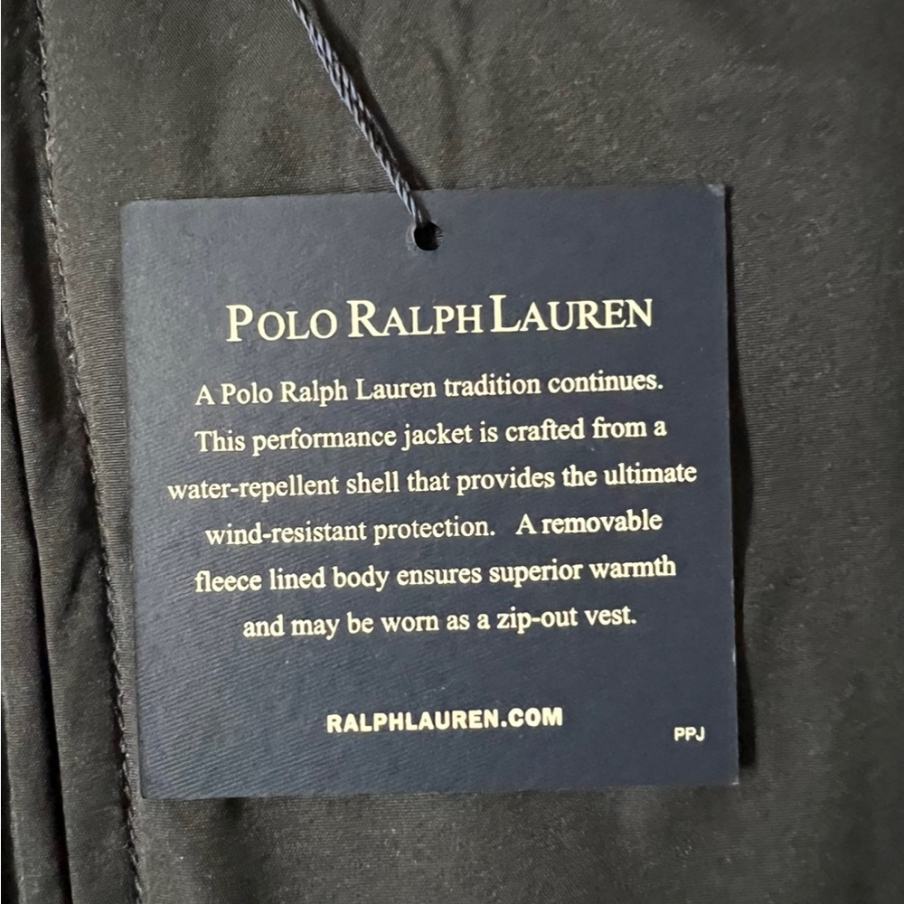 🏇🏇 Polo by Ralph Lauren Black 2-1 Power Performance Jacket 🏇🏇 - Picture 3 of 11